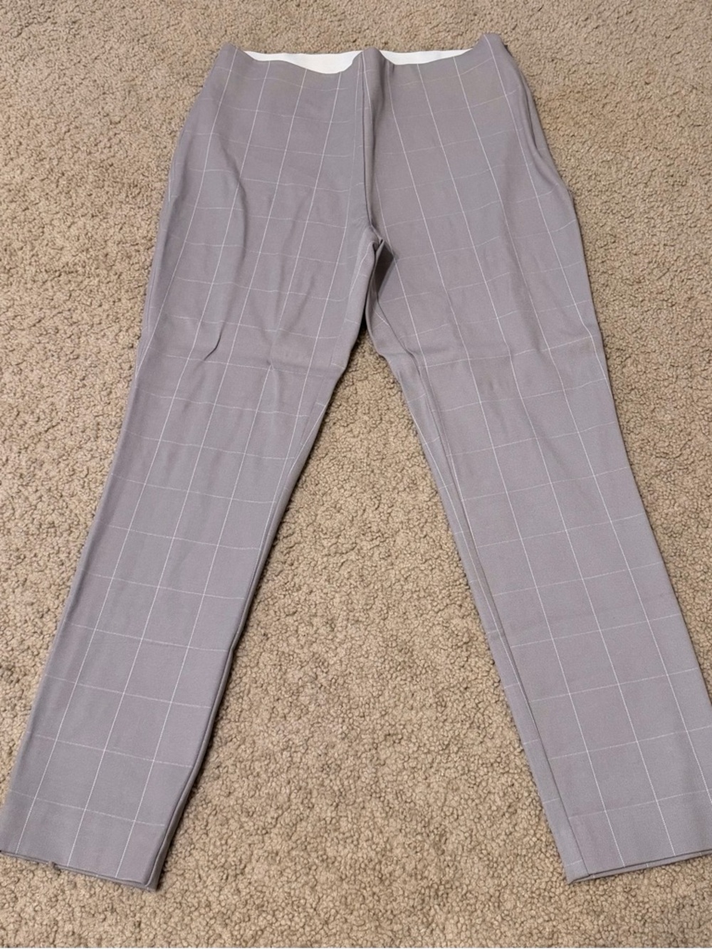 a new day Windowpane Slim Dress Pants - Light Gray
